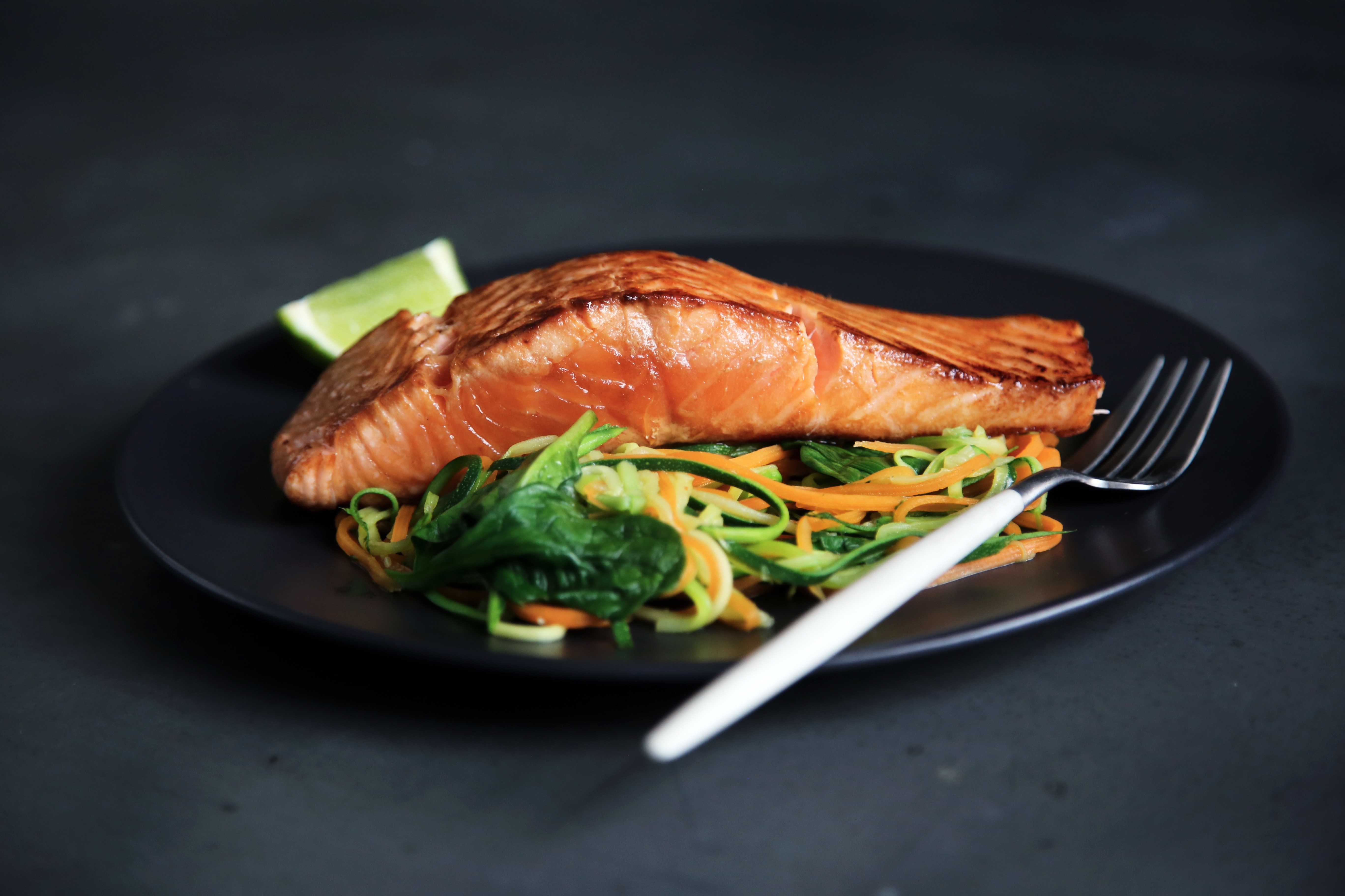 change your diet to the mediterranean diet, photo of salmon on a dish