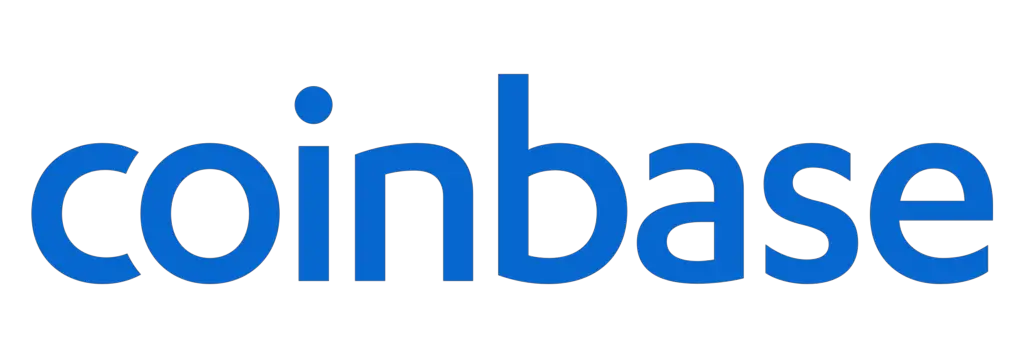 coinbase blue text logo, best US based website to purchase bitcoin and cryptocurrency