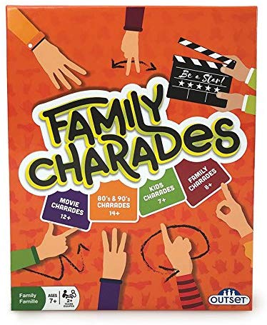 Fun Family Game Charades board game on white background