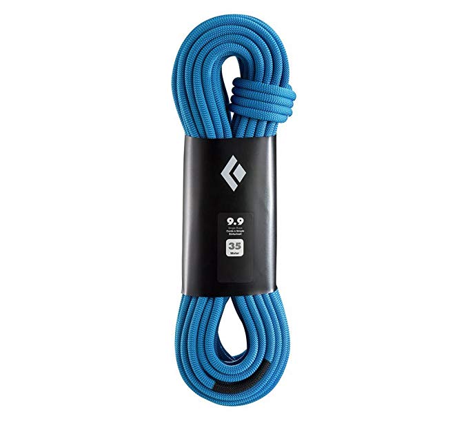 black diamond climbing rope, blue