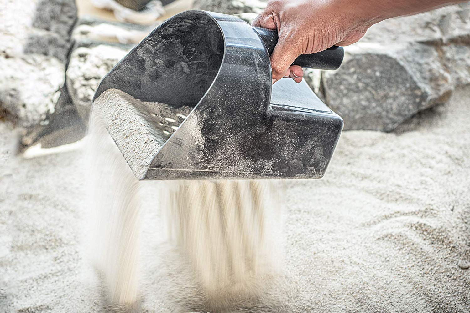 start metal detecting at the beach with a sand scoop.  