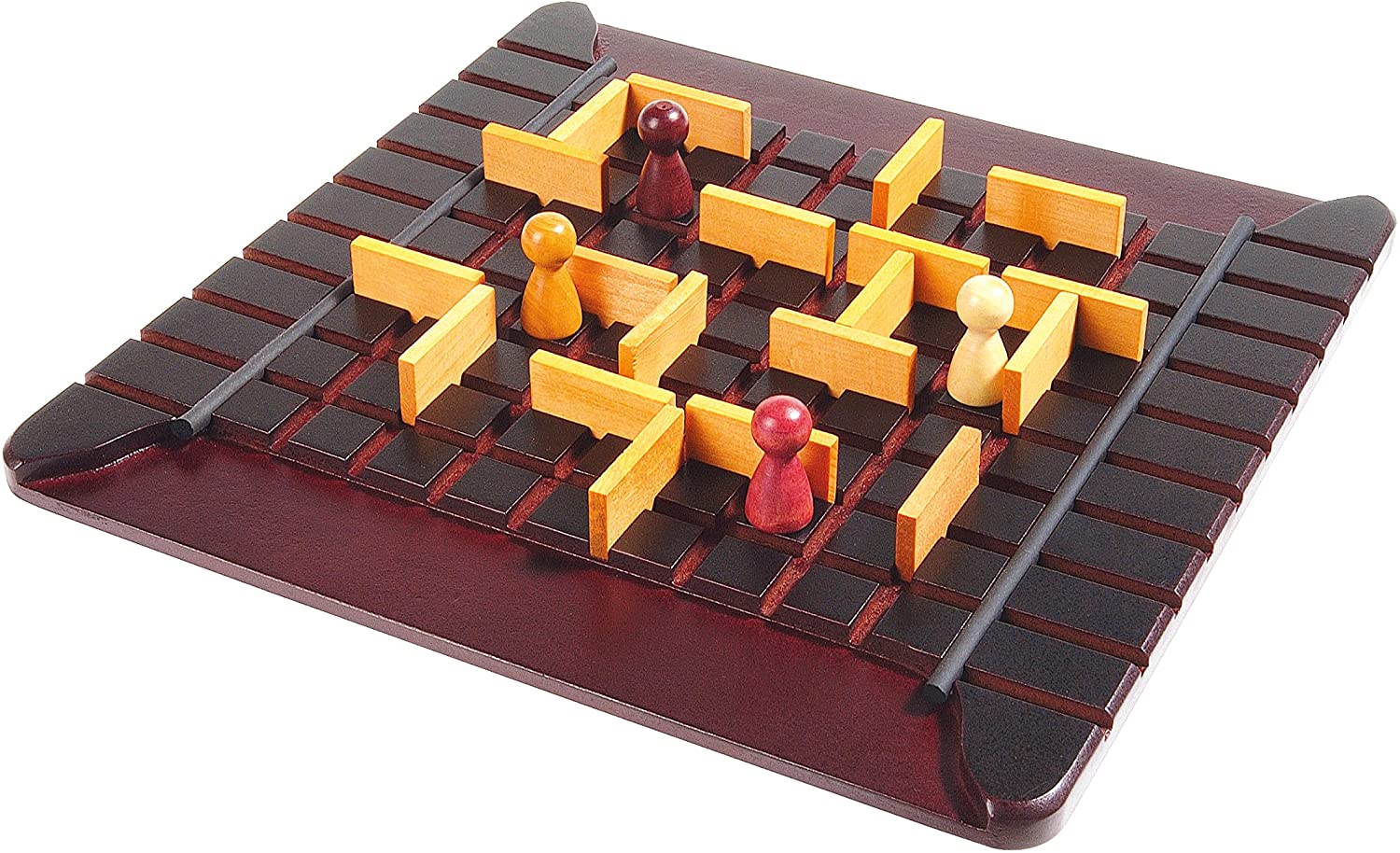 quoridor board game with playing pieces; strategy board game
