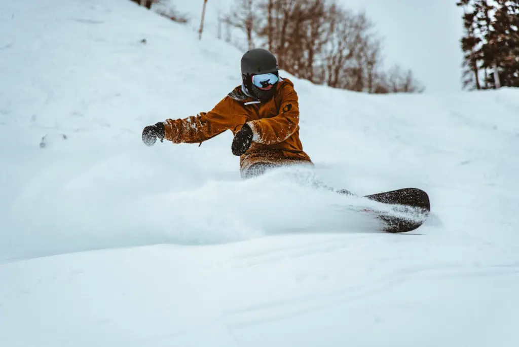 outdoor winter hobby snowboarding