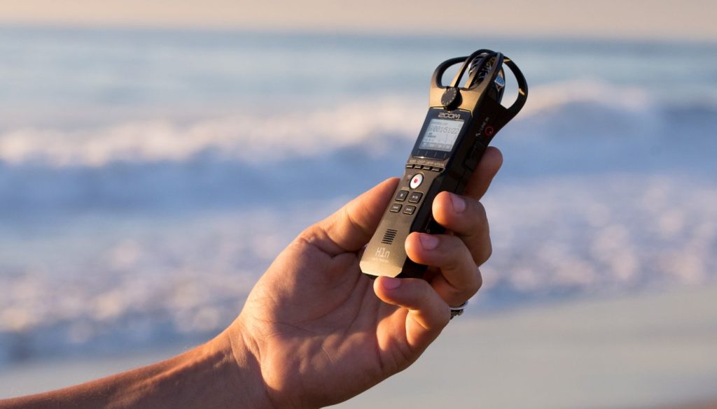 handheld audio recorder for field recording