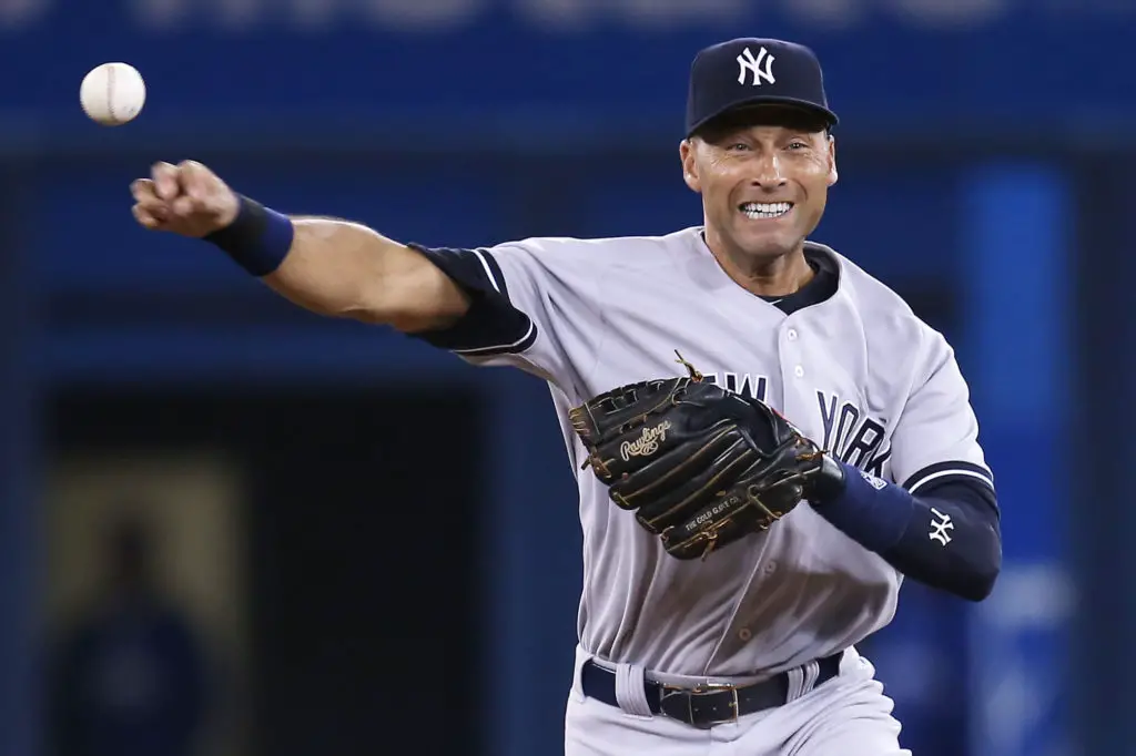 baseball quotes page Derek Jeter throwing and grimacing