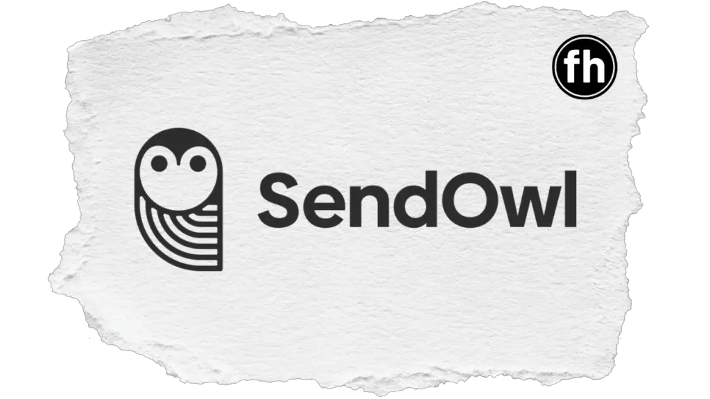 SendOwl logo on top of a ripped piece of paper graphic (Sell digital downloads with SendOwl)
