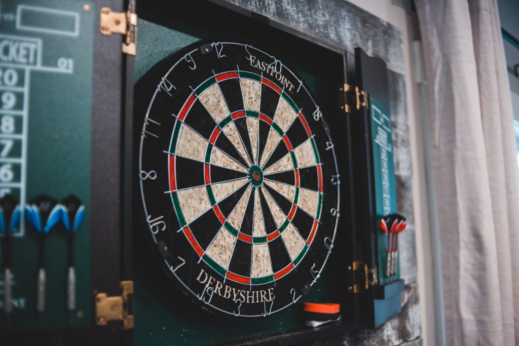 dart board retirement hobby