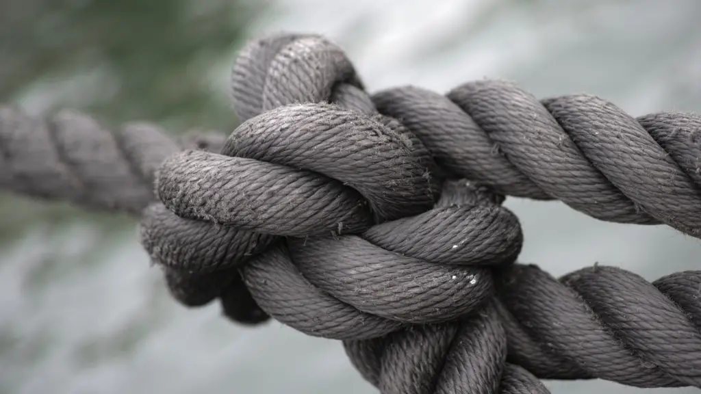 thick rope close up knot