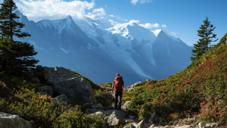 eco-friendly hobbies, man hiking