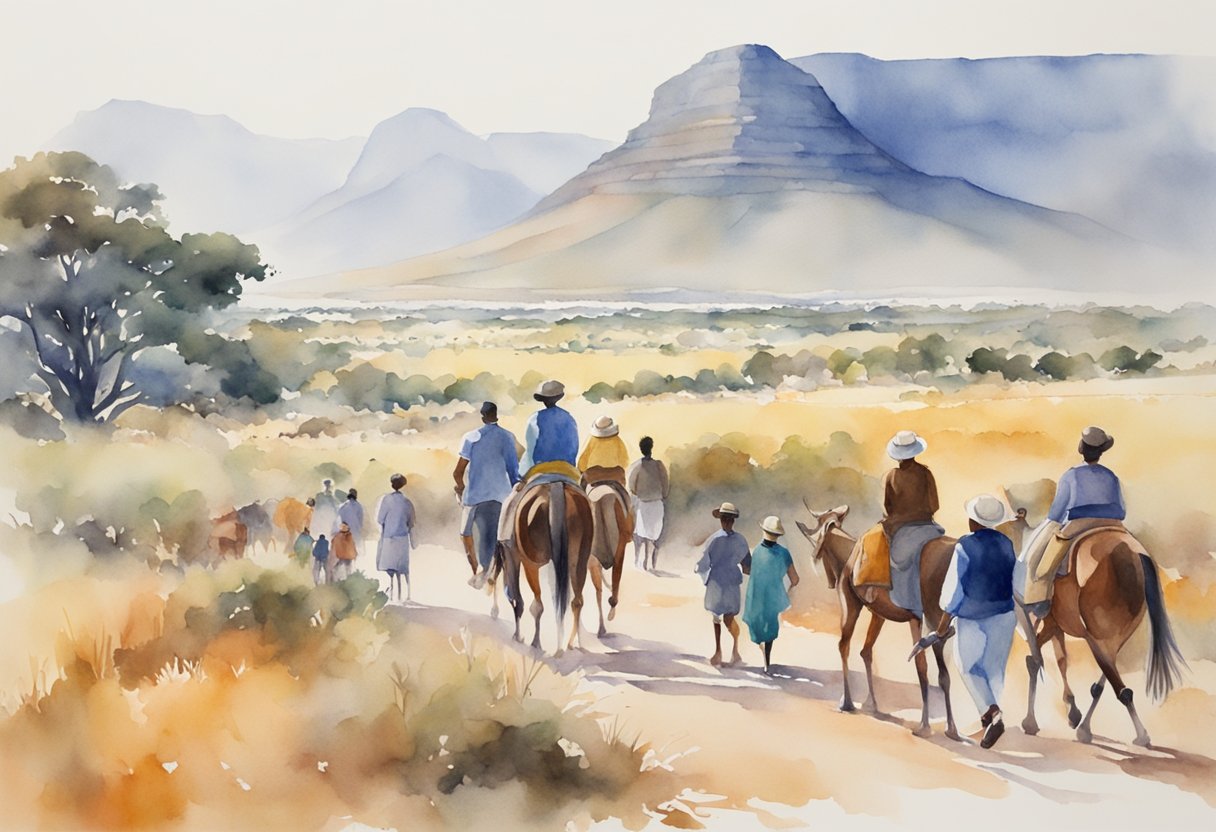 People in South Africa exploring culture and history, engaging in hobbies